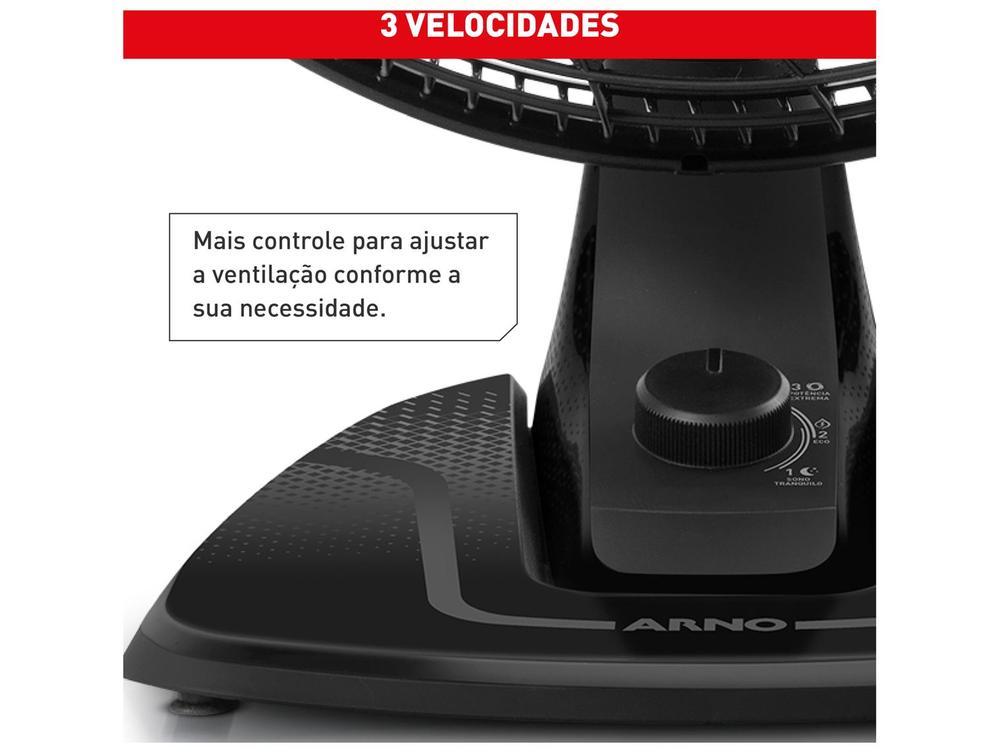 Ventilador de Mesa Arno Air Force VA46 40cm 6 Pás 3 Velocidades Preto e Azul Escuro 2720018897 - 7