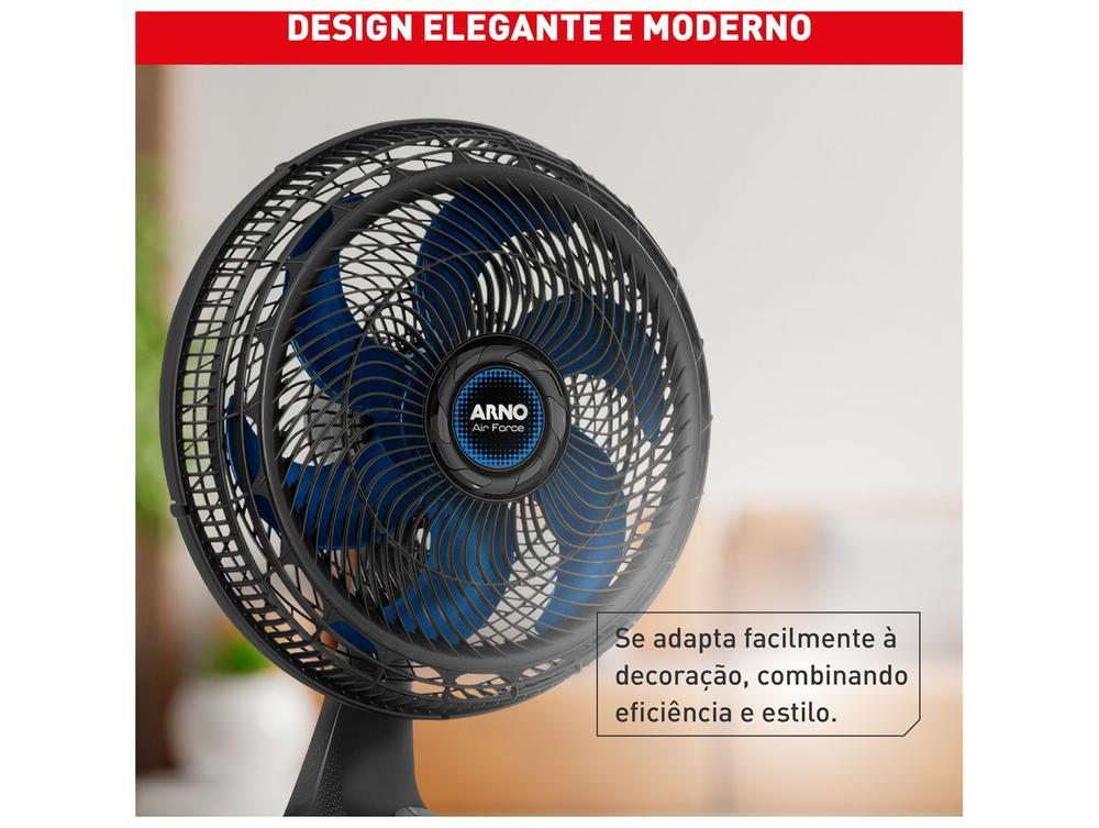 Ventilador de Mesa Arno Air Force VA46 40cm 6 Pás 3 Velocidades Preto e Azul Escuro 2720018897 - 8