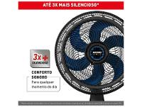Ventilador de Mesa Arno Air Force VA46 40cm 6 Pás 3 Velocidades Preto e Azul Escuro 2720018897 - 2