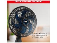 Ventilador de Mesa Arno Air Force VA46 40cm 6 Pás 3 Velocidades Preto e Azul Escuro 2720018897 - 8
