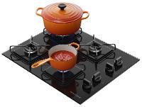 Cooktop 4 Bocas a Gás Brastemp GLP Preto Superautomático BDD61BE - 6