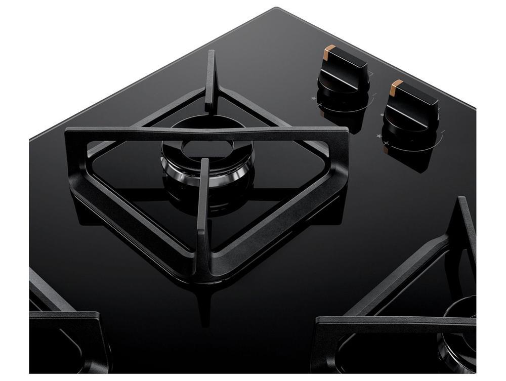 Cooktop 4 Bocas a Gás Brastemp GLP Preto Superautomático BDS62AE - 7