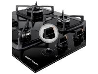 Cooktop 4 Bocas a Gás Brastemp GLP Preto Superautomático BDS62AE - 5