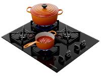 Cooktop 4 Bocas a Gás Brastemp GLP Preto Superautomático BDS62AE - 6