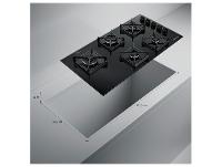 Cooktop 5 Bocas a Gás Brastemp GLP Preto Superautomático BDS85AE