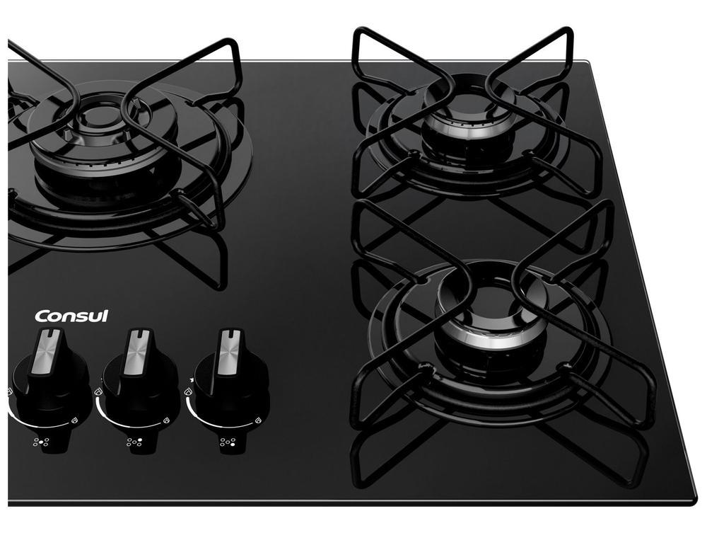 Cooktop 5 Bocas a Gás GLP Consul Preto CDS75AE - 8