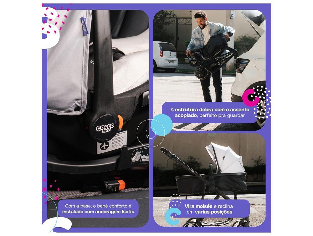 Carrinho de Bebê com Bebê Conforto Cosco Kids Lummy Trio até 22kg - 4