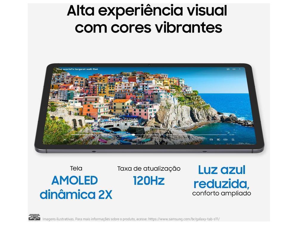 Tablet Samsung Galaxy TAB S11 com Caneta S Pen 12GB RAM 256GB 11" Android Dimensity 9400+ Wi-Fi - 6