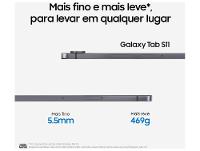 Tablet Samsung Galaxy TAB S11 com Caneta S Pen 12GB RAM 256GB 11" Android Dimensity 9400+ Wi-Fi - 5