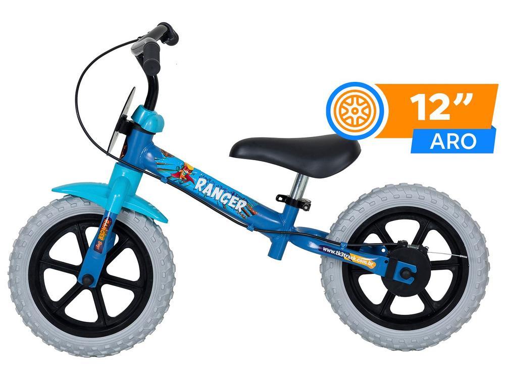 Bicicleta de Equilíbrio Infantil TK3 Track Ranger Azul Zimbro e Preto com Cestinha - 2