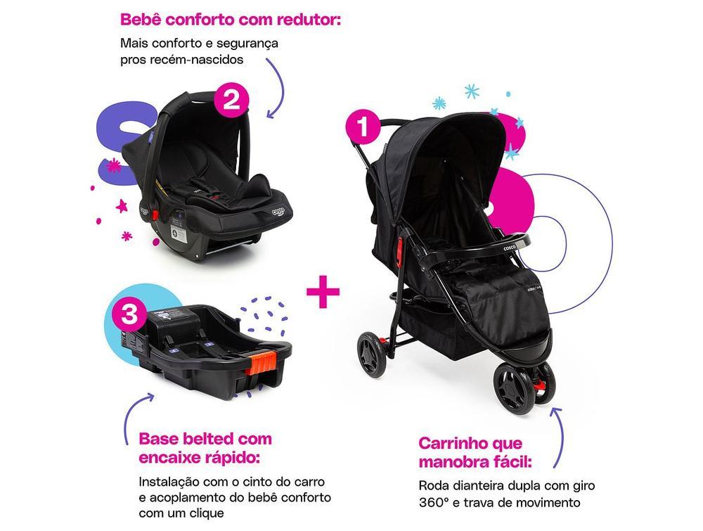 Carrinho de Bebê com Bebê Conforto Cosco Kids Toffy até 15kg - 3