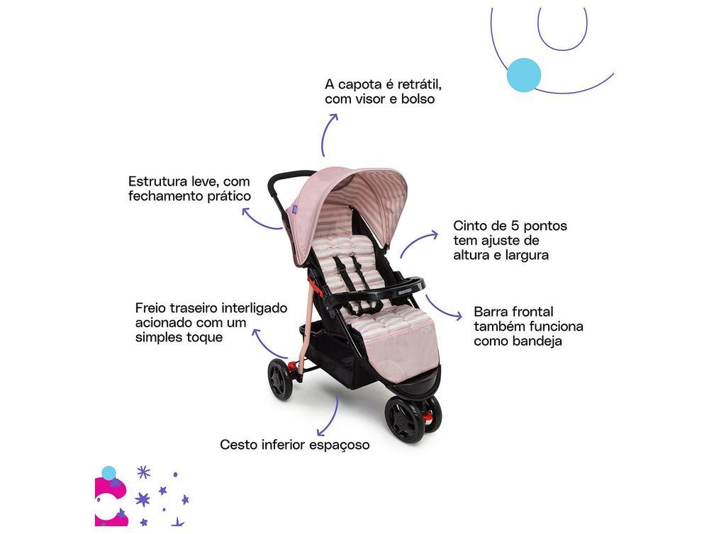 Carrinho de Bebê com Bebê Conforto Cosco Kids Toffy Trio 3 Rodas até 15kg - 4