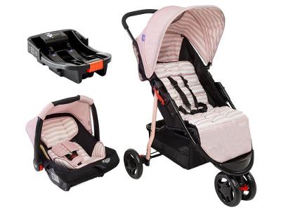 Carrinho de Bebê com Bebê Conforto e Base 3 em 1 Cosco Kids Toffy Trio 3 Rodas até 15kg