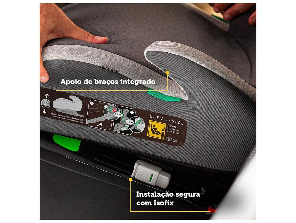 Assento de Elevação Safety 1st Elev i-Size Altura Regulável 15 a 36kg Preto - 5