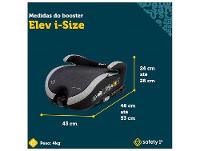 Assento de Elevação Safety 1st Elev i-Size Altura Regulável 15 a 36kg Preto - 9