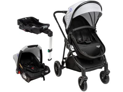 Carrinho de Bebê com Bebê Conforto Base Isofix Cosco Kids Lummy Trio até 22kg