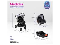 Carrinho de Bebê com Bebê Conforto Cosco Kids Lummy Trio até 22kg - 6