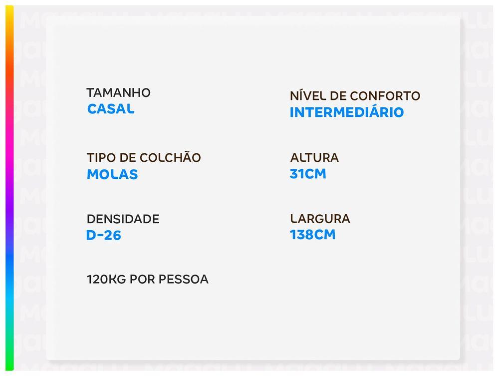 Colchão Casal Ortobom de Molas Ensacadas 31x138x188cm Ventury Visco - 3
