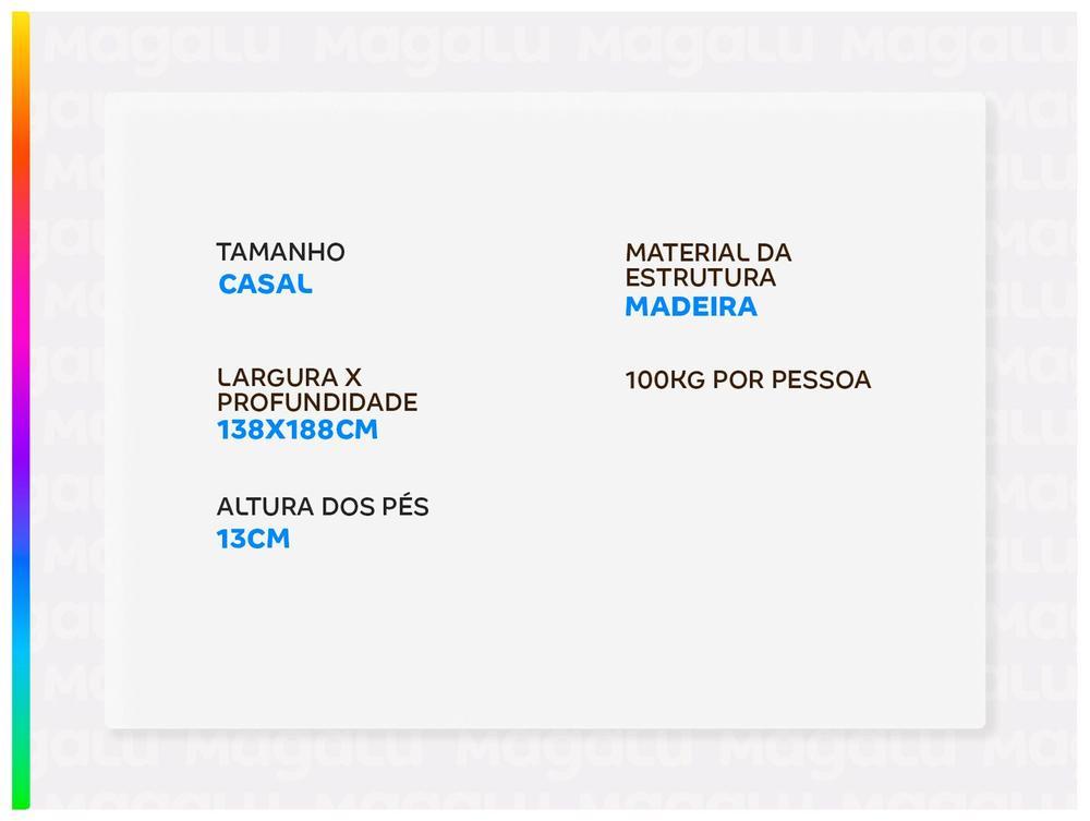 Base Cama Box Casal Ortobom 30x138x188cm Ventury - 2