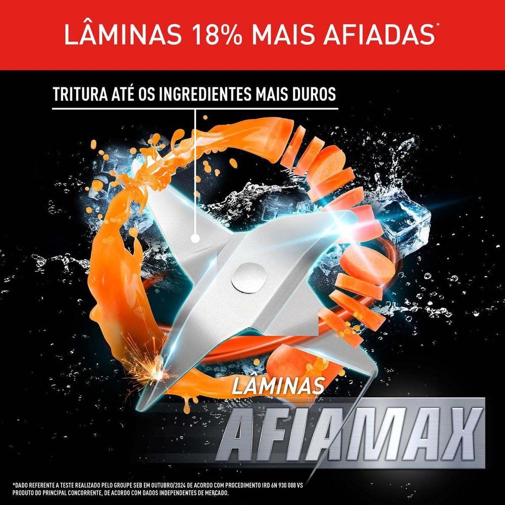 Liquidificador Arno Power Mix Essential LQ19 3 Velocidades 700W Preto 2720018420 - 6