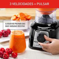 Liquidificador Arno Power Mix Essential LQ19 3 Velocidades 700W Preto 2720018420 - 3