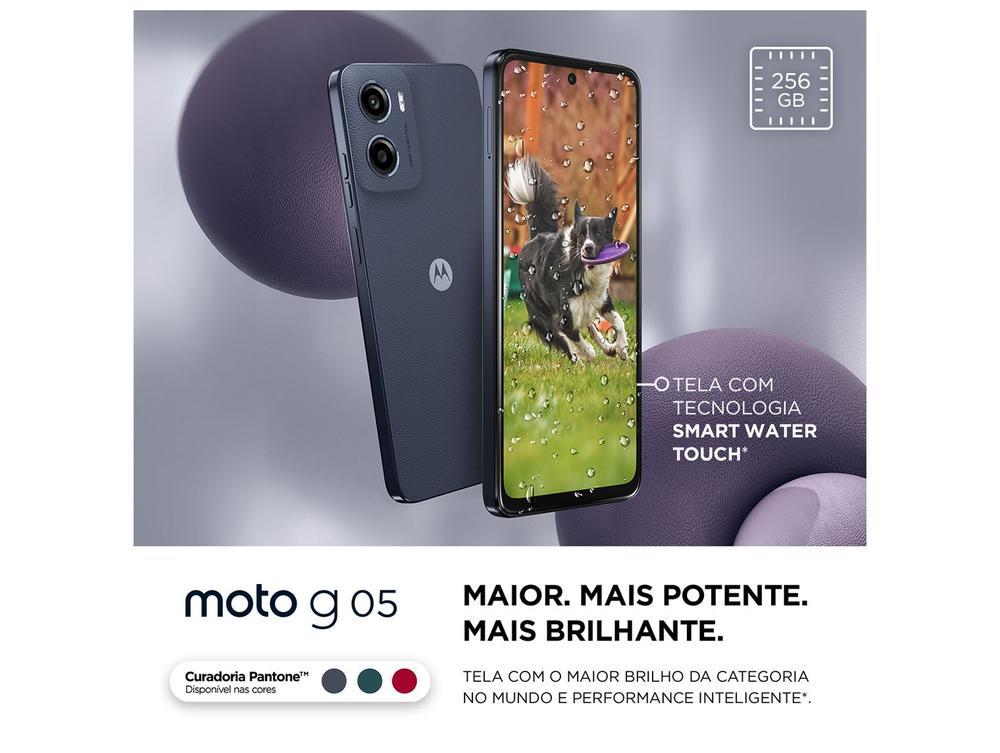 Smartphone Motorola Moto g05 256GB 4GB RAM Grafite 6,7" Câm. 50MP + Selfie 8MP - 6