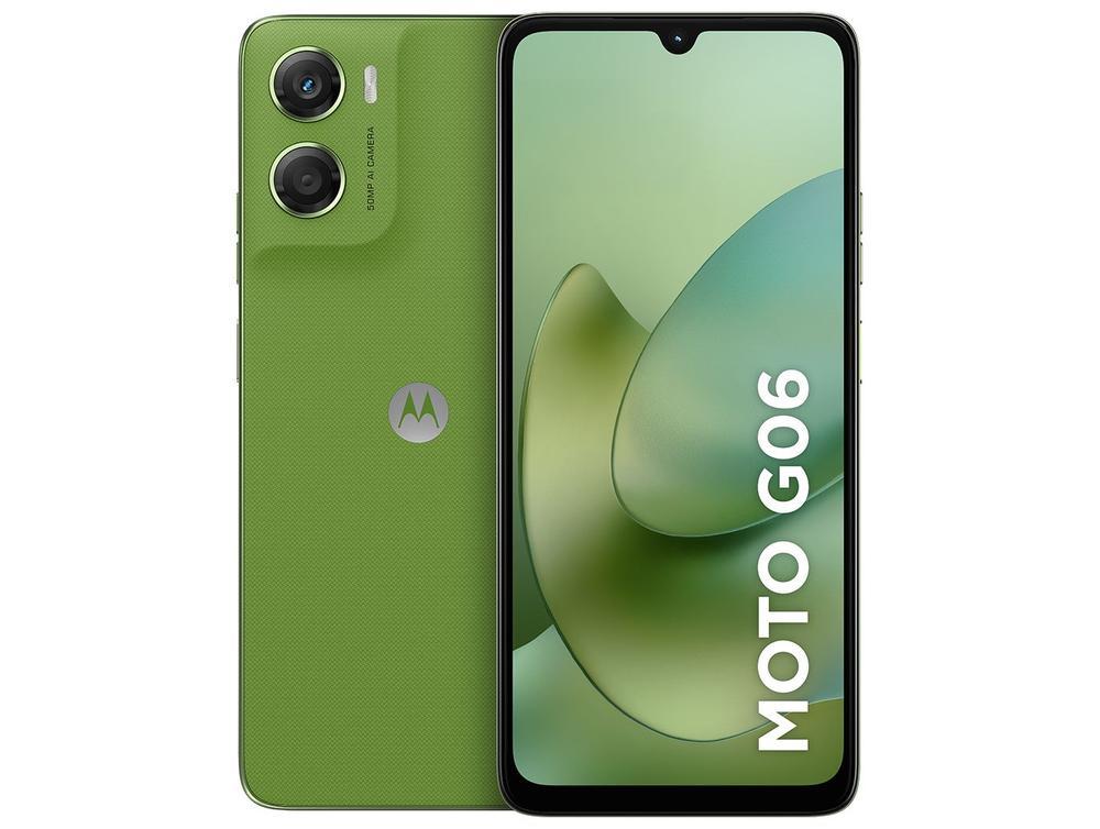 Smartphone Motorola Moto g06 256GB 4GB Ram Verde 6,9" Câm. 50MP + Selfie 8MP - 1