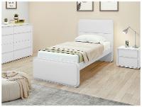 Cama de Solteiro Móveis Lopas Loop Branca