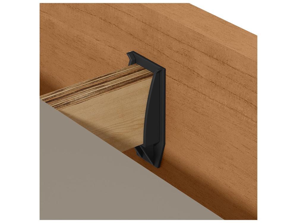 Cama de Casal Móveis Lopas Loop Amêndoa Clean e Corano Bege - 5