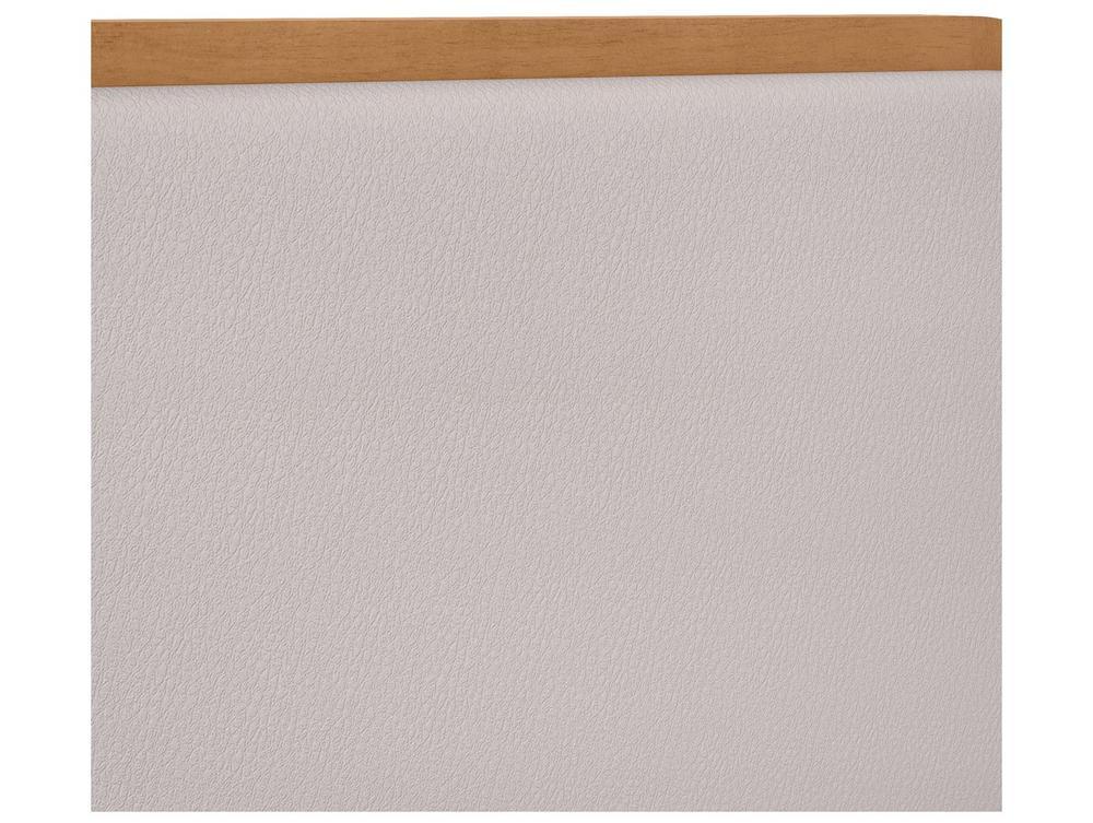 Cama de Casal Móveis Lopas Loop Amêndoa Clean e Corano Bege - 7