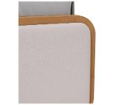 Cama de Casal Móveis Lopas Loop Amêndoa Clean e Corano Bege - 6