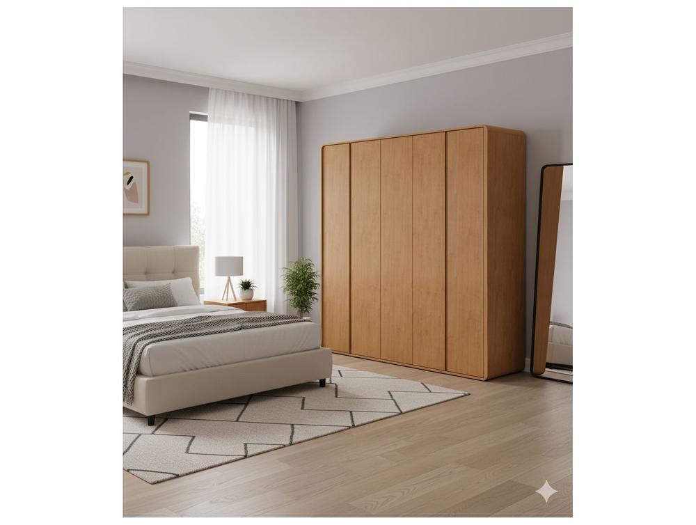 Guarda-roupa 6 Gavetas 6 Portas Móveis Lopas Casal Loop - 6