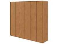 Guarda-roupa 6 Gavetas 6 Portas Móveis Lopas Casal Loop - 1