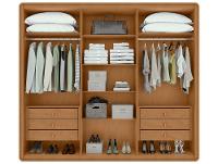 Guarda-roupa 6 Gavetas 6 Portas Móveis Lopas Casal Loop - 7