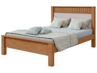 Cama Casal Móveis Lopas Athenas Amêndoa Clean e Off White - 1