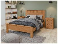 Cama Casal Móveis Lopas Athenas Amêndoa Clean e Off White - 7