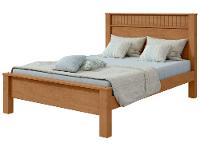 Cama Casal Móveis Lopas Athenas Amêndoa Clean e Off White - 9