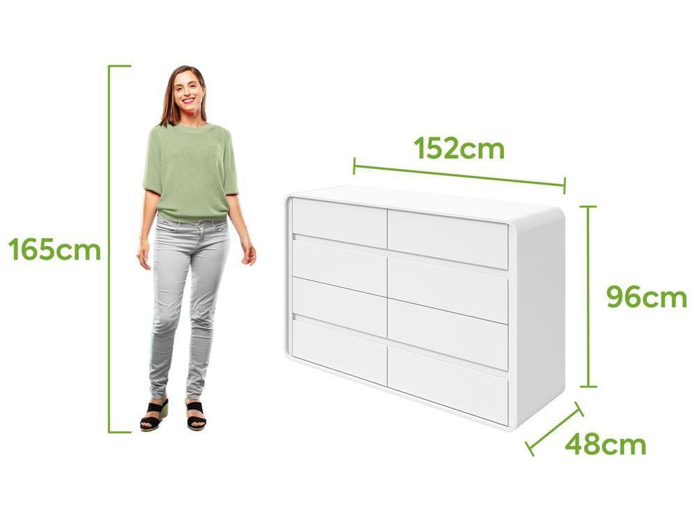 Cômoda Multiuso 8 Gavetas Móveis Lopas Loop - 3