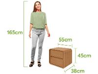 Mesa de Cabeceira 2 Gavetas Loop Móveis Lopas - 3