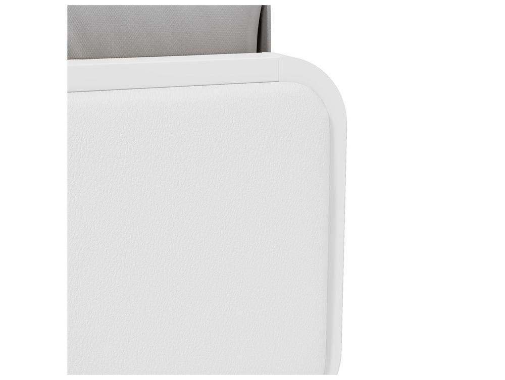 Cama de Casal Móveis Lopas Loop Branca - 6