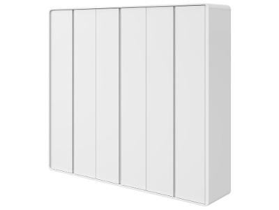 Guarda-roupa 6 Gavetas 6 Portas Móveis Lopas Casal Loop