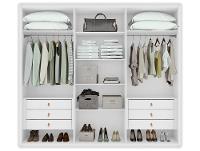 Guarda-roupa 6 Gavetas 6 Portas Móveis Lopas Casal Loop - 6