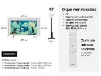Smart TV 43" Samsung 4K The Frame LS03F Tizen QN43LS03FAGXZD 2025 - 9
