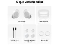 Fone de Ouvido Bluetooth Samsung Buds Core com Microfone Cancelamento de Ruído Esportivo Intra-auricular True Wireless Branco - 2