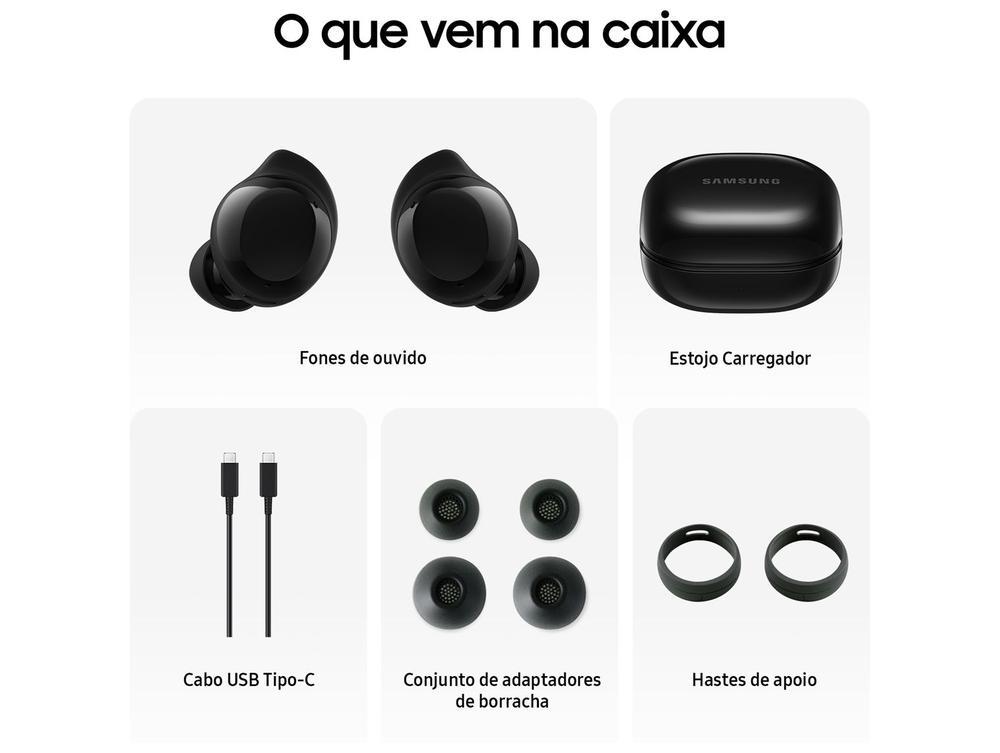 Fone de Ouvido Bluetooth Samsung Buds Core com Microfone Cancelamento de Ruído Esportivo Intra-auricular True Wireless Preto - 2