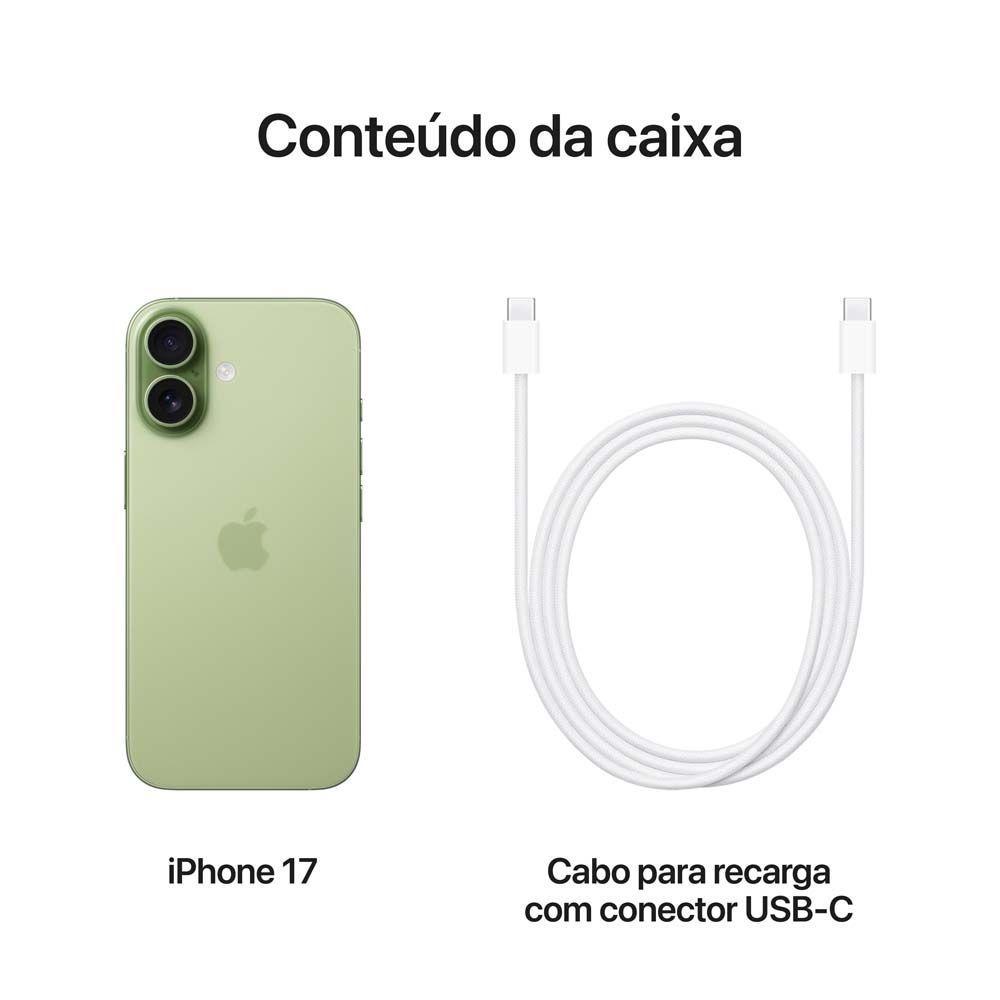 Apple iPhone 17 256GB Sálvia 6,3" 48MP iOS 5G - 8