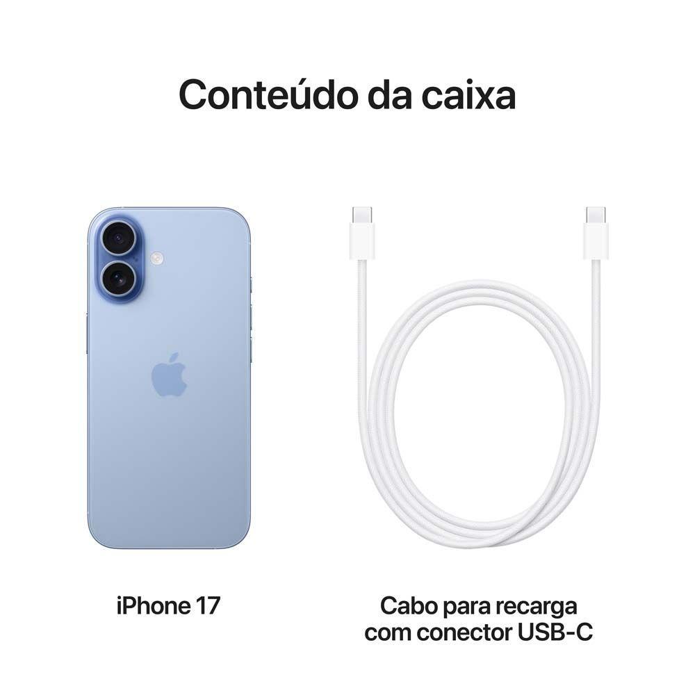 Apple iPhone 17 256GB Azul-névoa 6,3" 48MP iOS 5G - 8