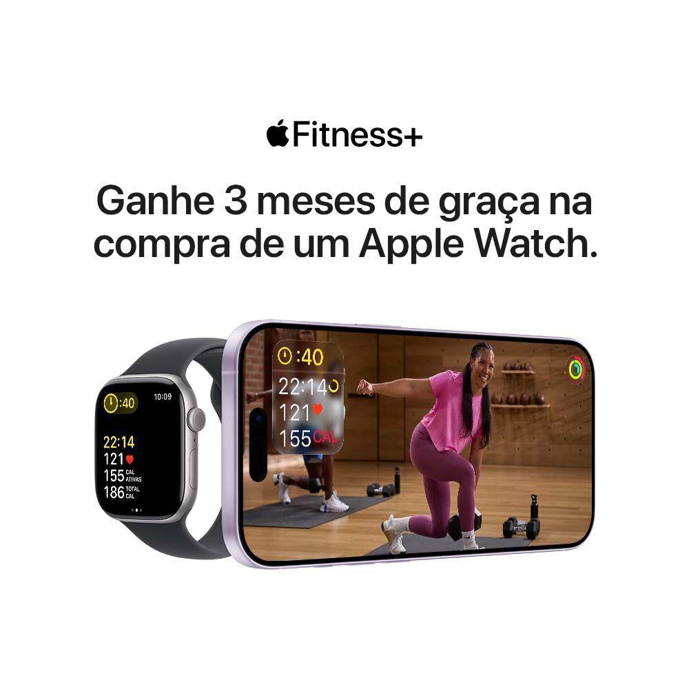 Apple Watch SE 3 GPS Caixa Meia-noite de Alumínio 44mm Pulseira Esportiva Meia-noite M/G - 9