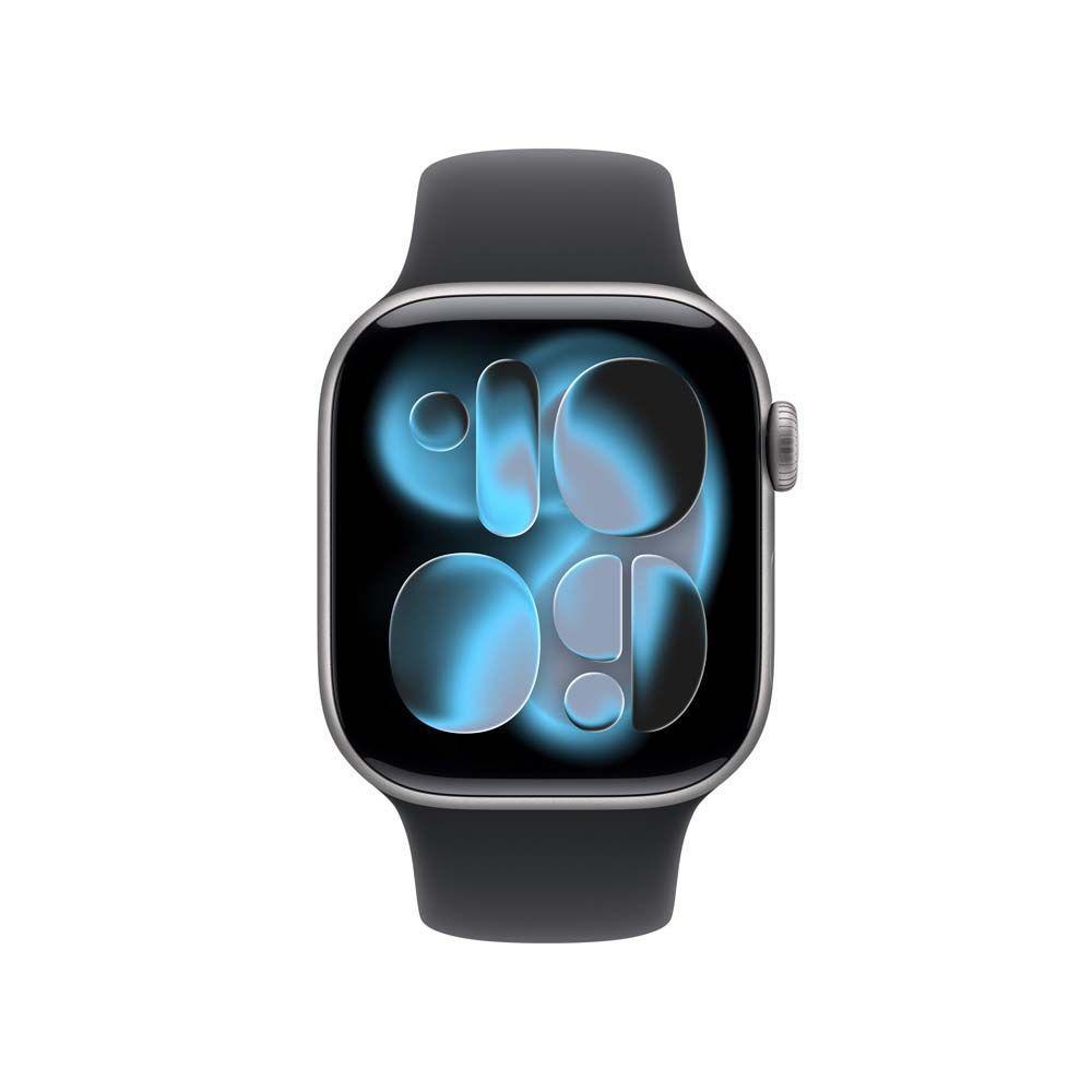 Apple Watch Series 11 GPS Caixa Cinza-espacial de Alumínio 42mm Pulseira Esportiva Preta P/M - 2