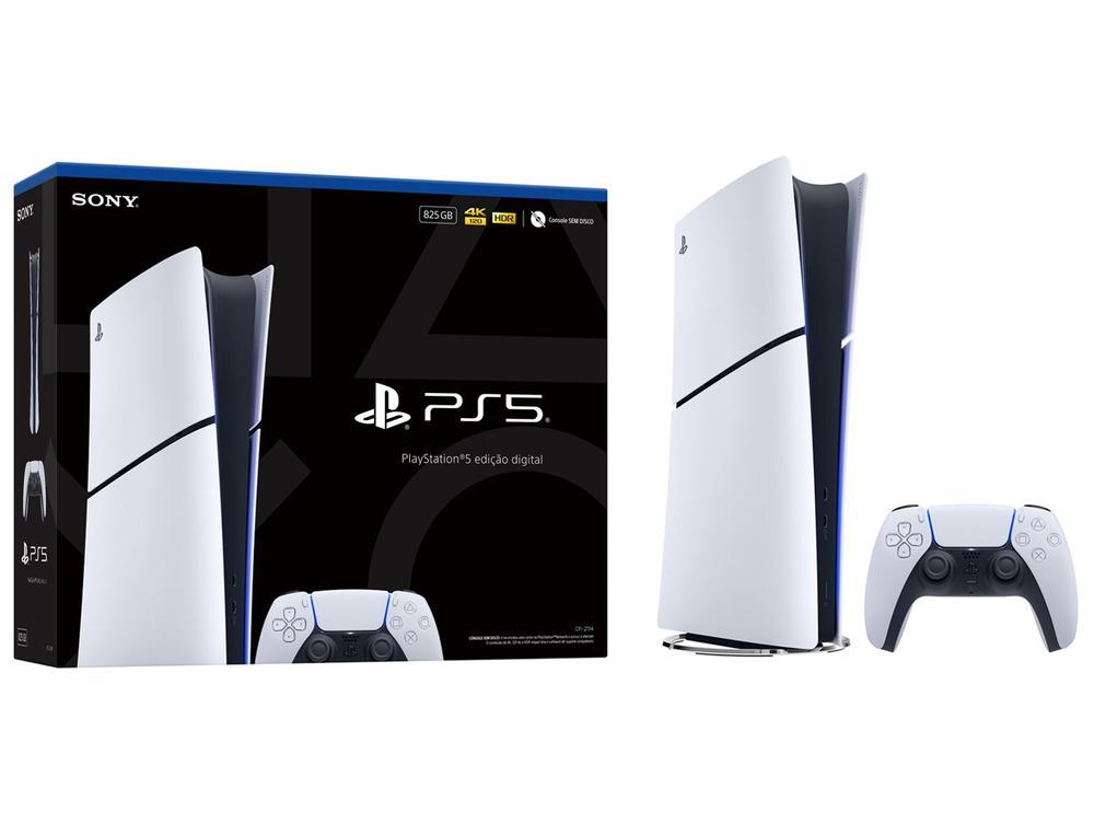 PlayStation 5 Edição Digital 825GB 1 Controle Branco Sony - 1